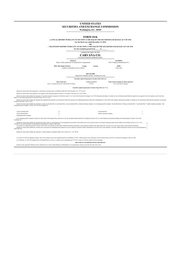 Thumbnail Carvana 10-K Annual Report 2024