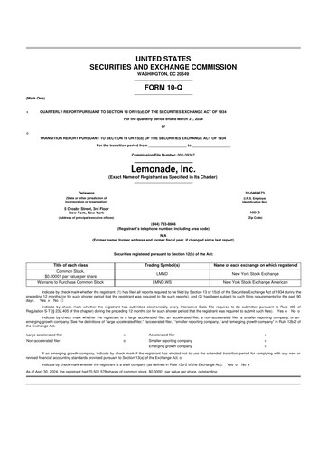 Thumbnail Lemonade 10-Q Quarterly Report FY2024 