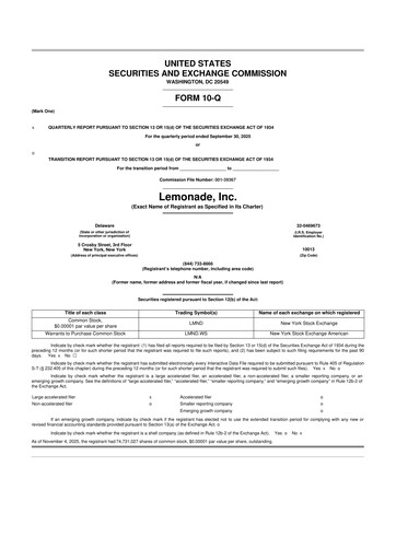 Thumbnail Lemonade 10-Q Quarterly Report FY2025 