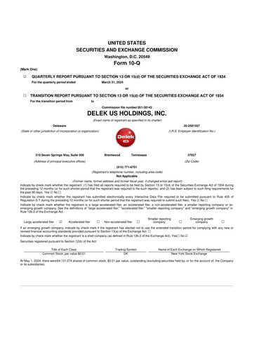 Thumbnail Delek US 10-Q Quarterly Report FY2024 