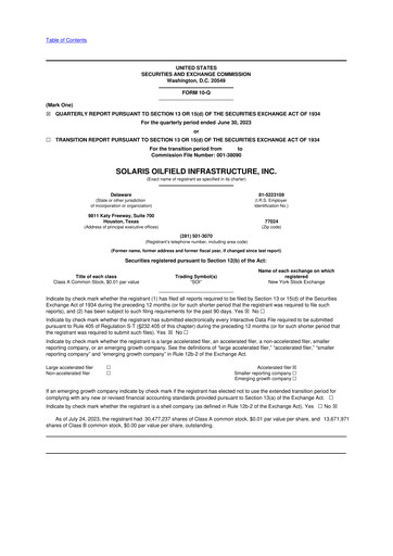 Thumbnail Solaris Energy Infrastructure 10-Q Quarterly Report FY2023 