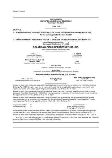Thumbnail Solaris Energy Infrastructure 10-Q Quarterly Report FY2024 