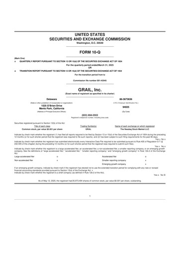 Thumbnail GRAIL 10-Q Quarterly Report FY2025 