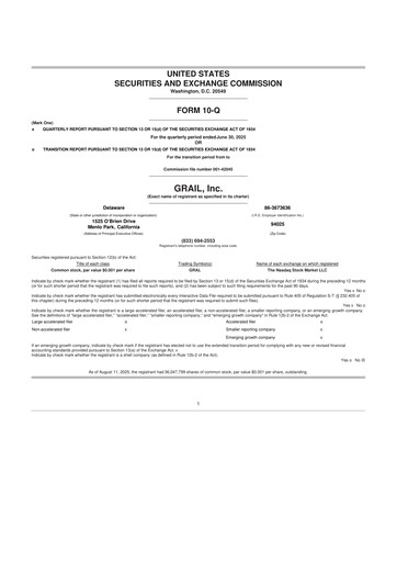Thumbnail GRAIL 10-Q Quarterly Report FY2025 