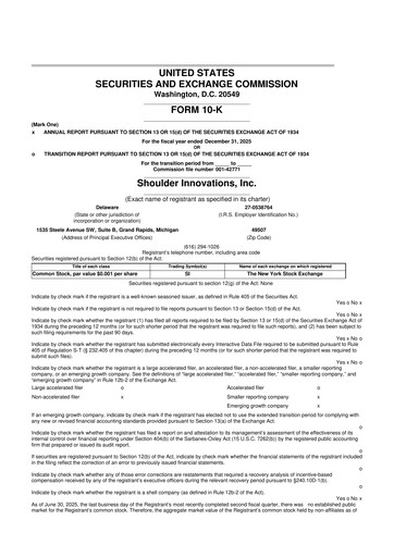 Thumbnail Shoulder Innovations 10-K Annual Report 2025