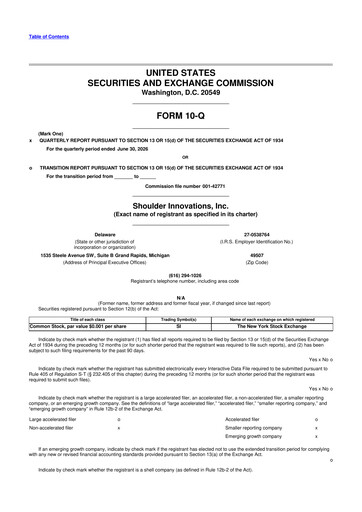 Miniature Shoulder Innovations 10-Q Rapport trimestriel 2026 