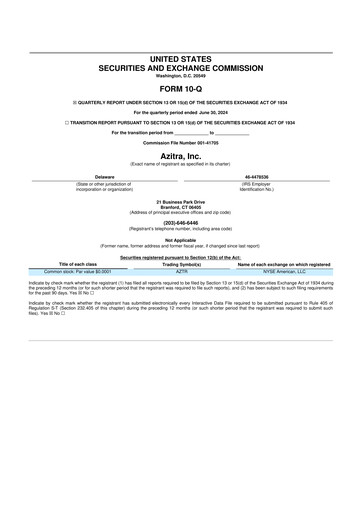 Vorschaubild Azitra 10-Q Quartalsbericht 2024 