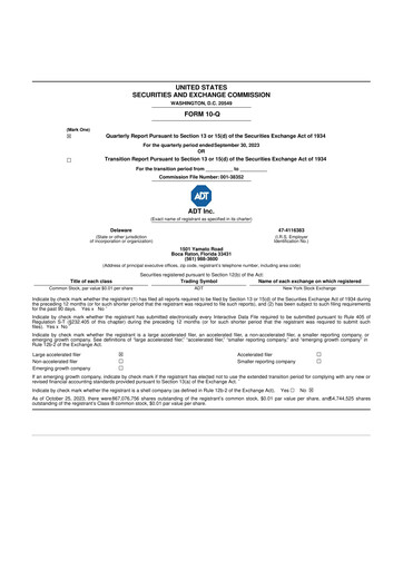 Thumbnail ADT 10-Q Quarterly Report FY2023 