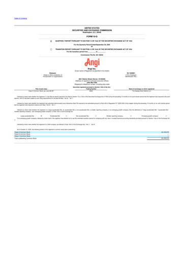 Thumbnail Angi Inc. 10-Q Quarterly Report FY2025 