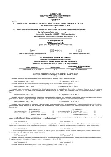 Thumbnail VICI Properties
 10-K Annual Report 2025
