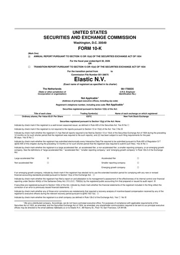 Thumbnail Elastic NV
 10-K Annual Report 2026