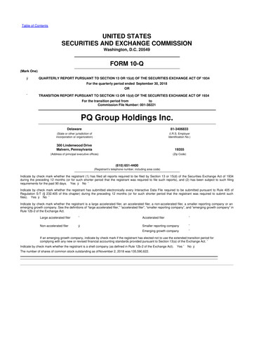 Thumbnail Ecovyst 10-Q Quarterly Report FY2018 