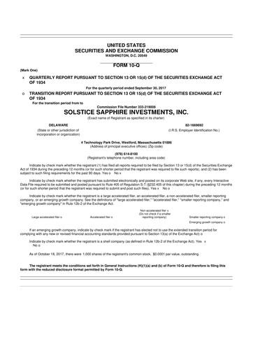 Thumbnail Ribbon Communications 10-Q Quarterly Report FY2017 