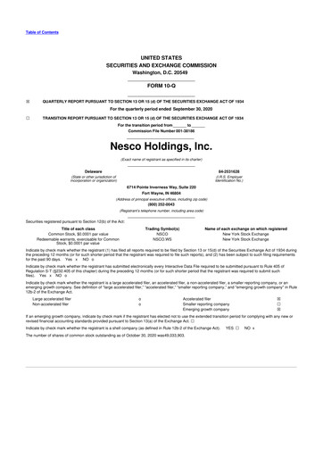 Miniature Custom Truck One Source 10-Q Rapport trimestriel 2020 