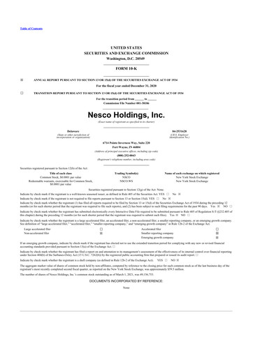 Thumbnail Custom Truck One Source 10-K Annual Report 2020