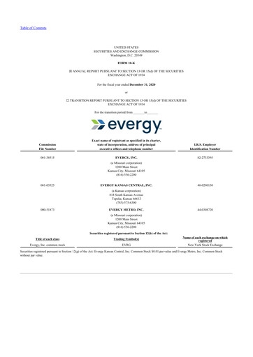 Thumbnail Evergy 10-K Annual Report 2020