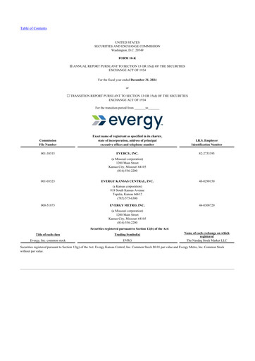 Thumbnail Evergy 10-K Annual Report 2024