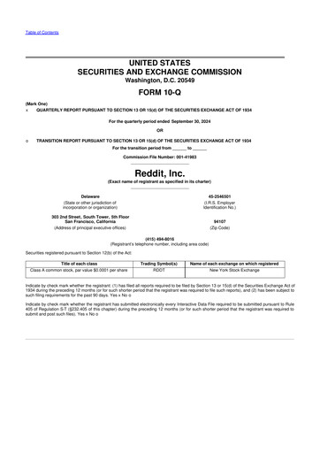 Miniature Reddit 10-Q Rapport trimestriel 2024 