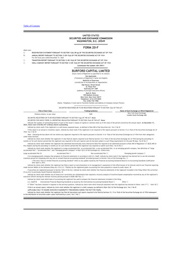 Thumbnail Burford Capital 20-F Annual Report 2023