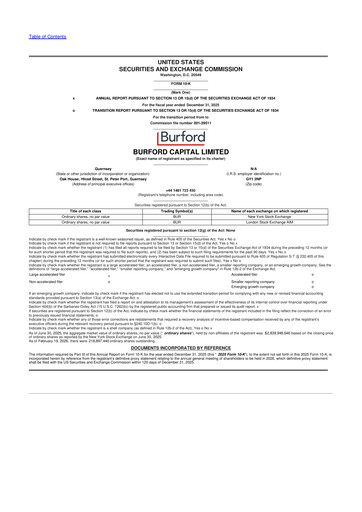 Thumbnail Burford Capital 10-K Annual Report 2025