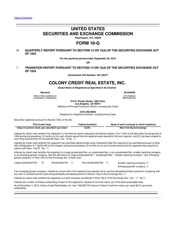 Thumbnail BrightSpire Capital 10-Q Quarterly Report FY2019 