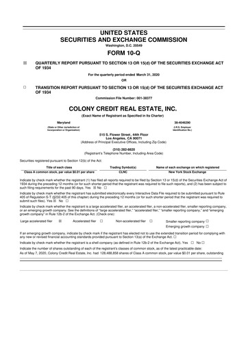 Thumbnail BrightSpire Capital 10-Q Quarterly Report FY2020 