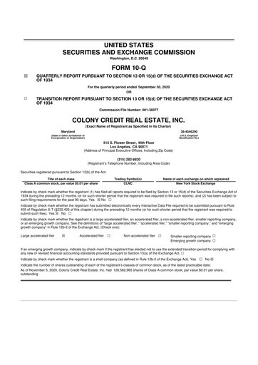 Thumbnail BrightSpire Capital 10-Q Quarterly Report FY2020 