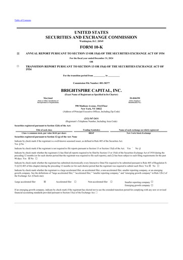 Thumbnail BrightSpire Capital 10-K Annual Report 2024