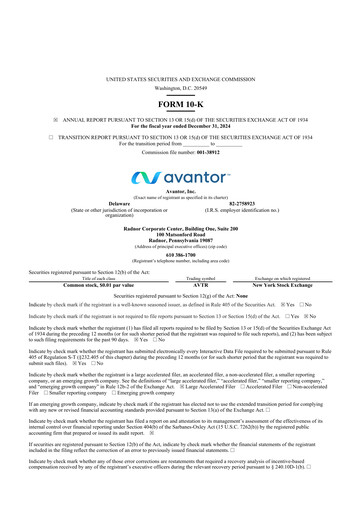 Thumbnail Avantor 10-K Annual Report 2024