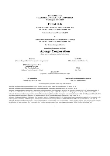 Vorschaubild ChampionX 10-K Jahresbericht 2018