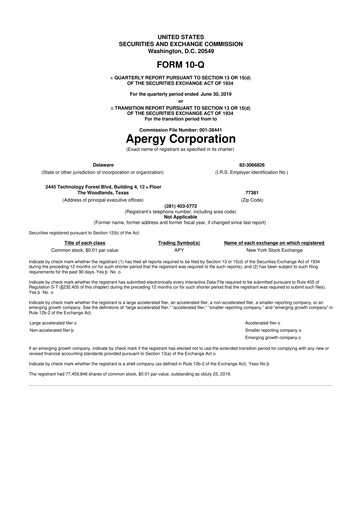 Thumbnail ChampionX 10-Q Quarterly Report FY2019 