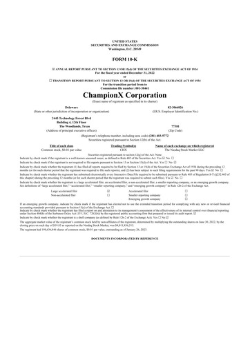 Vorschaubild ChampionX 10-K Jahresbericht 2022