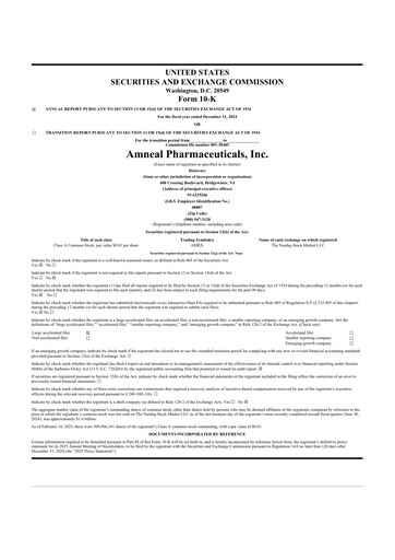 Thumbnail Amneal Pharmaceuticals
 10-K Annual Report 2024