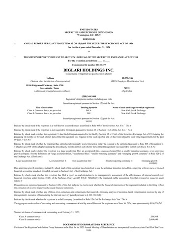 Thumbnail Biglari 10-K Annual Report 2024