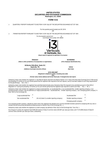 Thumbnail i3 Verticals 10-Q Quarterly Report FY2018 