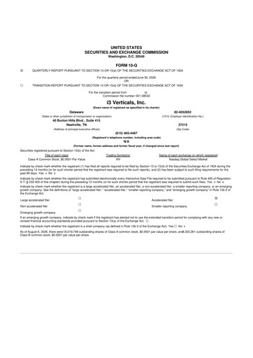 Vorschaubild i3 Verticals 10-Q Quartalsbericht 2026 