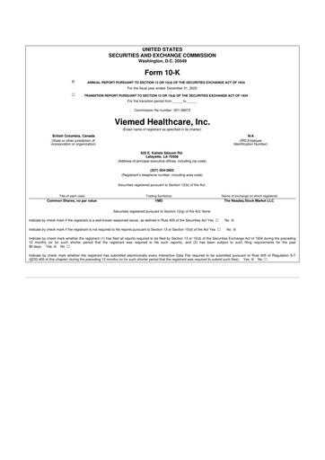 Thumbnail Viemed Healthcare 10-K Annual Report 2025