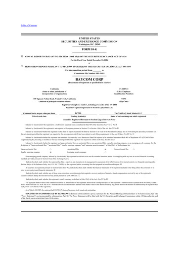 Thumbnail BayCom (United Business Bank) 10-K Annual Report 2024