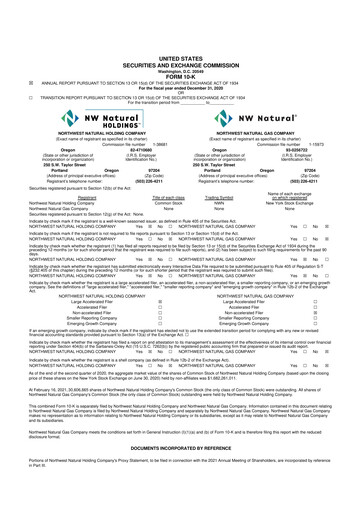 Vorschaubild NW Natural Holdings 10-K Jahresbericht 