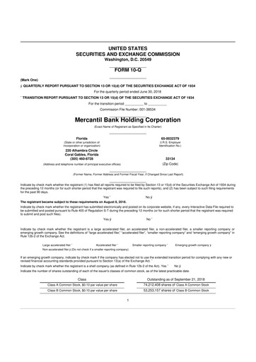 Vorschaubild Amerant Bancorp 10-Q Quartalsbericht 2018 