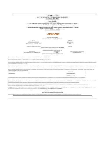 Thumbnail Amerant Bancorp 10-K Annual Report 2024