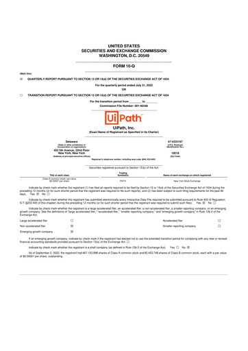 Thumbnail UiPath 10-Q Quarterly Report FY2023 