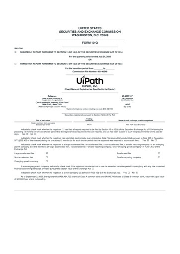Thumbnail UiPath 10-Q Quarterly Report FY2027 