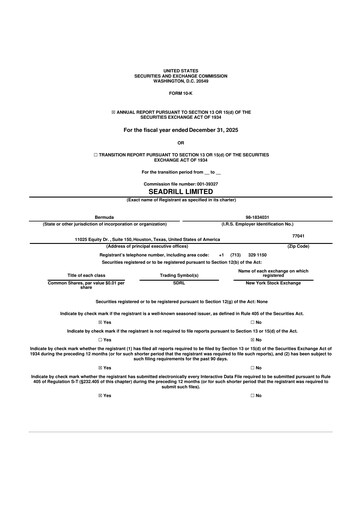 Thumbnail Seadrill
 10-K Annual Report 2025