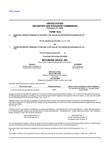 Thumbnail Replimune

 10-Q Quarterly Report FY 