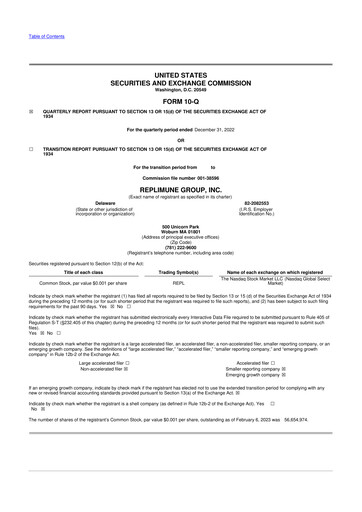 Thumbnail Replimune

 10-Q Quarterly Report FY 