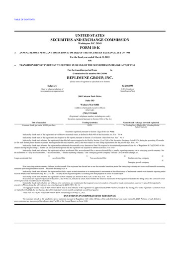 Thumbnail Replimune

 10-K Annual Report 2023