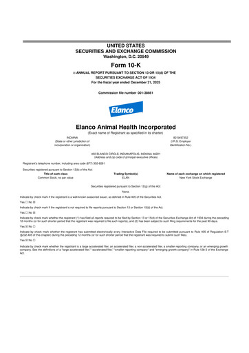 Thumbnail Elanco 10-K Annual Report 2025