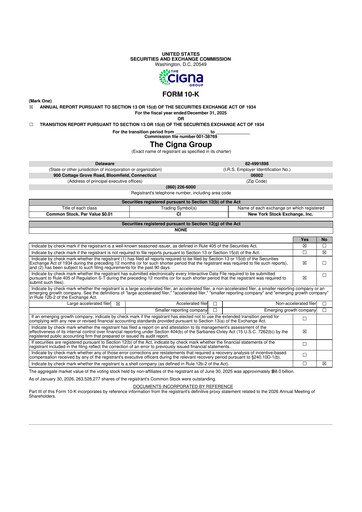 Thumbnail The Cigna Group 10-K Annual Report 2025