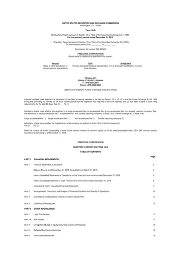 Thumbnail Avant Technologies Inc. 10-Q Quarterly Report FY2019 
